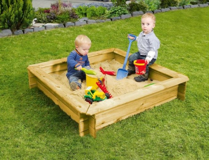 Bord De Finition En Caoutchouc Pour Bac à Sable - 100x40x14,5 Cm - Rouge - Protection Antidérapante Et Assise D'appoint
